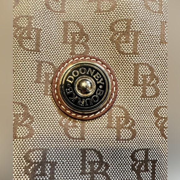 Dooney & Bourke NWOT satchel.  Classic Dooney style with leather handle/trim. - Picture 2 of 11